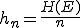 Formel-Code: h_{n}=\frac{H(E)}{n}