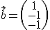 vektor g=(1_-1_-1)